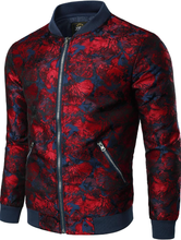 Load image into Gallery viewer, Noble Men's Luxury Paisley Floral Bomber Jacket