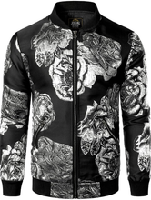 Load image into Gallery viewer, Noble Men's Luxury Paisley Floral Bomber Jacket