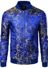 Load image into Gallery viewer, Noble Men's Luxury Paisley Floral Bomber Jacket