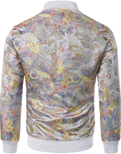 Load image into Gallery viewer, Noble Men's Luxury Paisley Floral Bomber Jacket