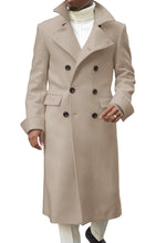 Load image into Gallery viewer, Noble Men's Notch Lapel Double Breasted Trench Peacoat
