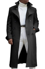 Load image into Gallery viewer, Noble Men's Notch Lapel Double Breasted Trench Peacoat