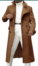 Load image into Gallery viewer, Noble Men's Notch Lapel Double Breasted Trench Peacoat