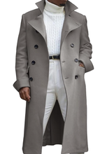 Load image into Gallery viewer, Noble Men's Notch Lapel Double Breasted Trench Peacoat