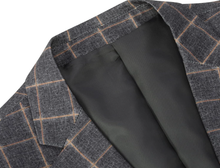 Load image into Gallery viewer, Noble Mens 3-Piece Plaid Suit Set