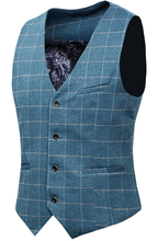 Load image into Gallery viewer, Noble Mens 3-Piece Plaid Suit Set