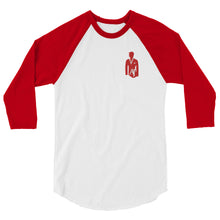 Load image into Gallery viewer, AJELANI MAN - 3/4 Sleeve Embroidered Raglan Shirt Red
