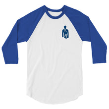 Load image into Gallery viewer, AJELANI MAN - 3/4 Sleeve Embroidered Raglan Shirt Royal