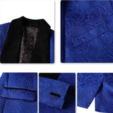 Load image into Gallery viewer, Men's Slim Fit 3 Piece One Button Shawl Collar Tuxedo