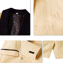 Load image into Gallery viewer, Men's Slim Fit 3 Piece One Button Shawl Collar Tuxedo
