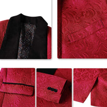 Load image into Gallery viewer, Men's Slim Fit 3 Piece One Button Shawl Collar Tuxedo