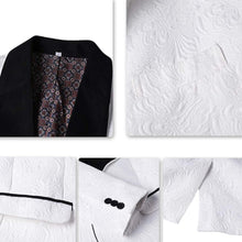 Load image into Gallery viewer, Men's Slim Fit 3 Piece One Button Shawl Collar Tuxedo