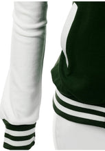 Load image into Gallery viewer, Women's Stylish Color Contrast Long Sleeves Varsity Jacket