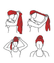 Load image into Gallery viewer, 12 Piece Extra Long Jersey Head Wraps