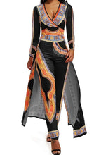 Load image into Gallery viewer, Women Elegant African Printed Skirt Romper Pants Suit