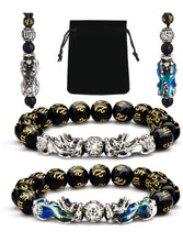 Load image into Gallery viewer, 4 Piece Feng Shui Pi Xiu Yao Bracelet Necklace Set