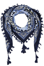 Load image into Gallery viewer, Women's Tassel Large Square Boho Scarf Shawl