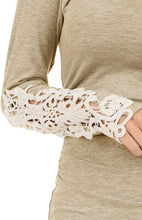 Load image into Gallery viewer, Women's Elegant Floral Long Sleeve Lace Dress