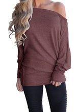 Load image into Gallery viewer, Women's Loose Off Shoulder Casual Batwing Tops