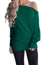 Load image into Gallery viewer, Women's Loose Off Shoulder Casual Batwing Tops
