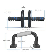 Load image into Gallery viewer, 4-in-1 AB Wheel Roller Kit - Home Gym Workout
