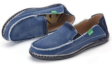 Load image into Gallery viewer, Men Canvas Slip on Deck Shoes