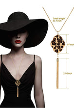 Load image into Gallery viewer, 3 Piece Leopard  Bohemia Necklace Set