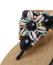 Load image into Gallery viewer, Women Bohemian Rhinestone Platform Wedge