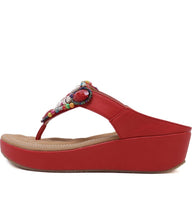 Load image into Gallery viewer, Women Bohemian Rhinestone Platform Wedge