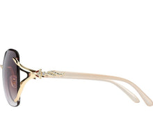 Load image into Gallery viewer, Women Rimless Round Lens Metal Frame Sunglasses