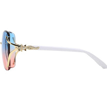 Load image into Gallery viewer, Women Rimless Round Lens Metal Frame Sunglasses