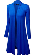 Load image into Gallery viewer, Womens Long Sleeve Open Front Cardigan