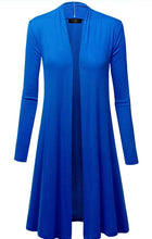 Load image into Gallery viewer, Womens Long Sleeve Open Front Cardigan
