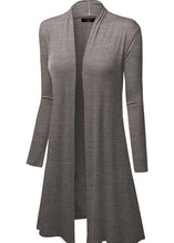 Load image into Gallery viewer, Womens Long Sleeve Open Front Cardigan