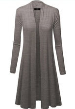 Load image into Gallery viewer, Womens Long Sleeve Open Front Cardigan