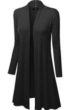 Load image into Gallery viewer, Womens Long Sleeve Open Front Cardigan
