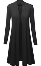 Load image into Gallery viewer, Womens Long Sleeve Open Front Cardigan