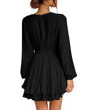Load image into Gallery viewer, Women's V Neck Mini Dress
