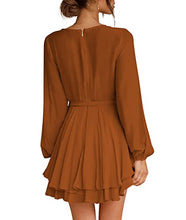 Load image into Gallery viewer, Women's V Neck Mini Dress