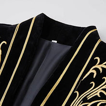 Load image into Gallery viewer, Noble Men Vintage Gold Embroidered Blazer