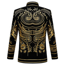 Load image into Gallery viewer, Noble Men Vintage Gold Embroidered Blazer