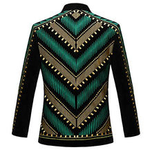 Load image into Gallery viewer, Noble Men Vintage Gold Embroidered Blazer