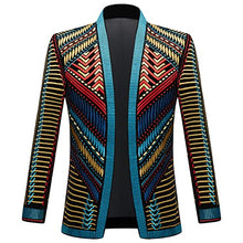 Load image into Gallery viewer, Noble Men Vintage Gold Embroidered Blazer