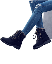 Load image into Gallery viewer, Women's Ankle Bootie Combat Boots