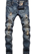 Load image into Gallery viewer, Men's Distressed Jeans