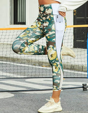 Load image into Gallery viewer, Women's Printed High Waist Yoga Pants With Pockets
