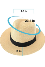 Load image into Gallery viewer, 2-Pack Straw Beach Hats For Women