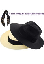 Load image into Gallery viewer, 2-Pack Straw Beach Hats For Women