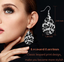 Load image into Gallery viewer, Leopard French Beret Hat Set