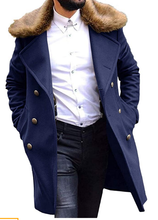 Load image into Gallery viewer, Noble Men's Faux Fur Trench Coat